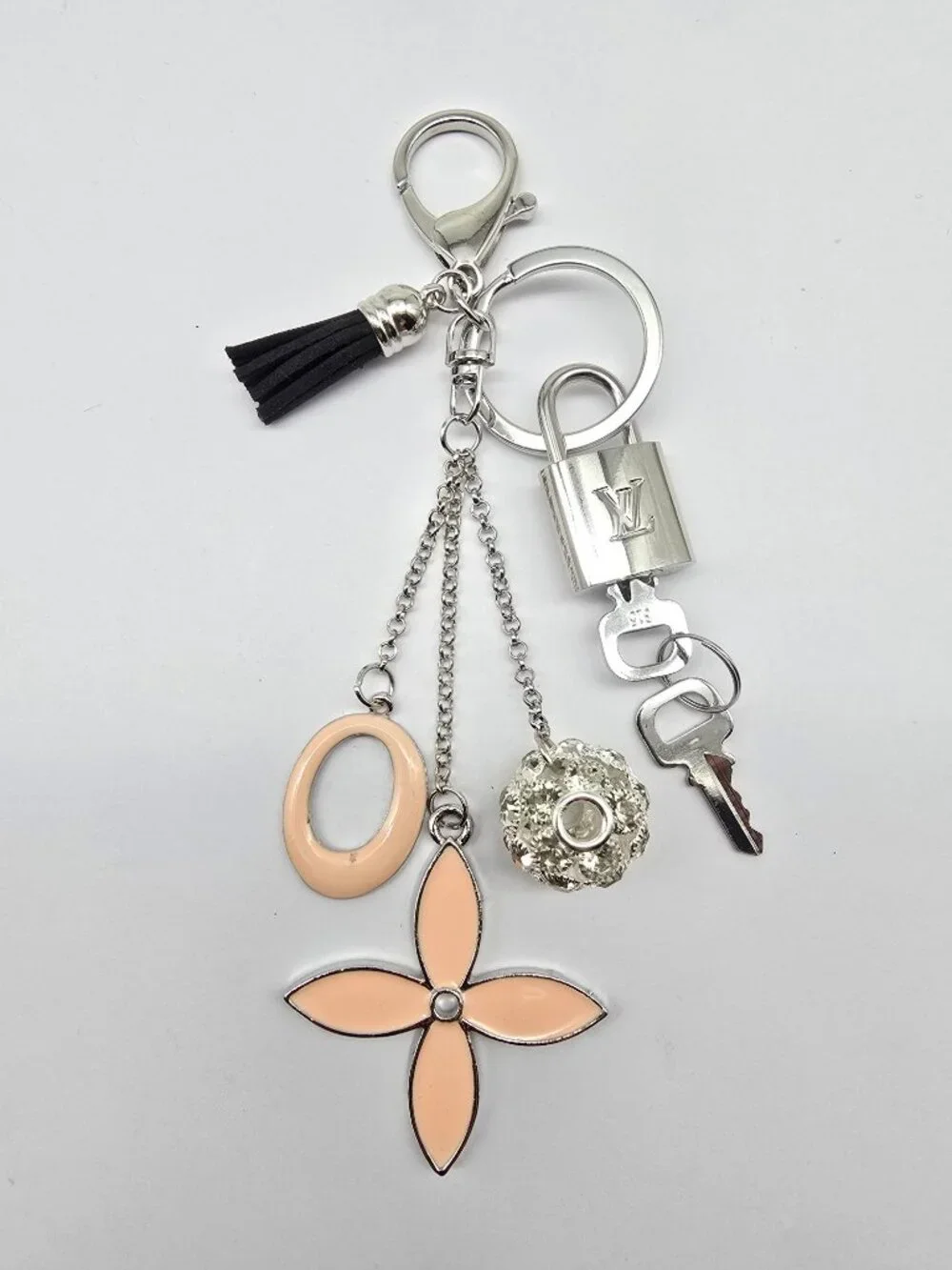 Authentic Louis Vuitton Silver Lock 🔒 Unbranded Keychain Bag Charm LV